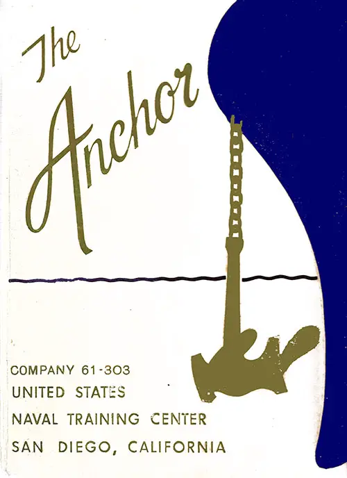 Front Cover, The Anchor 1961 Company 303, Navy Boot Camp Yearbook.