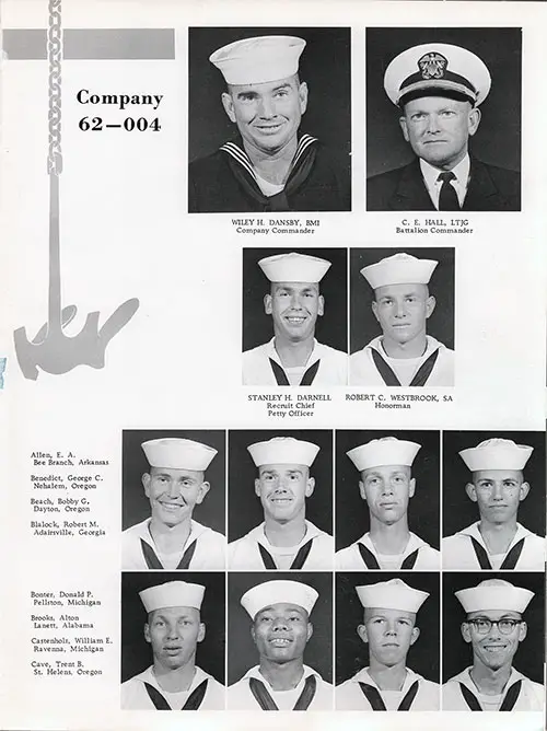 Company 62-004 San Diego NTC Recruits, Page 1.