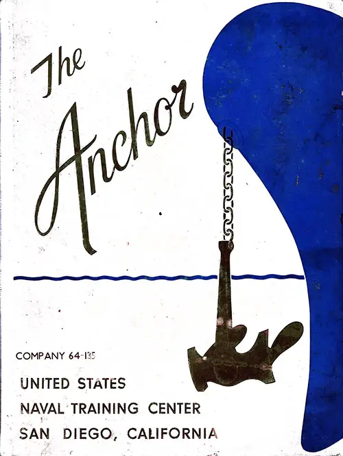 Front Cover, The Anchor 1964 Company 135, Navy Boot Camp Yearbook.