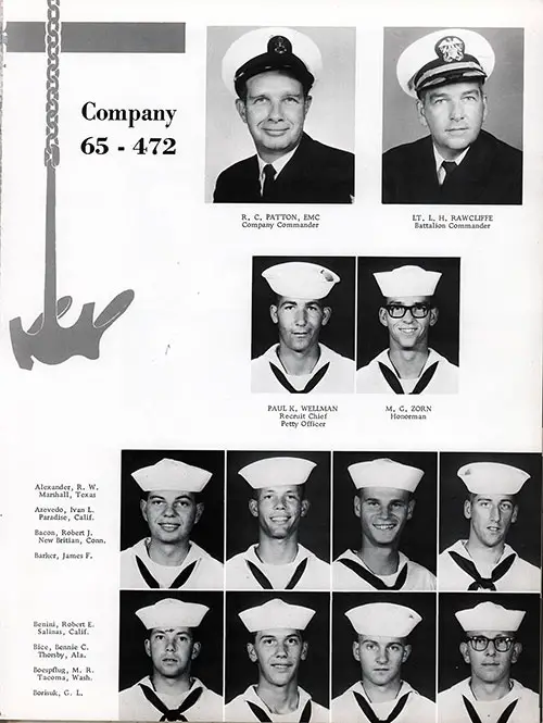 Company 65-472 San Diego NTC Recruits, Page 1.