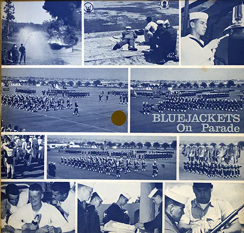 Company 67-033 San Diego NTC Bluejackets on Parade Record Jacket Cover.