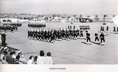Company 71-010 Recruits Passing in Review