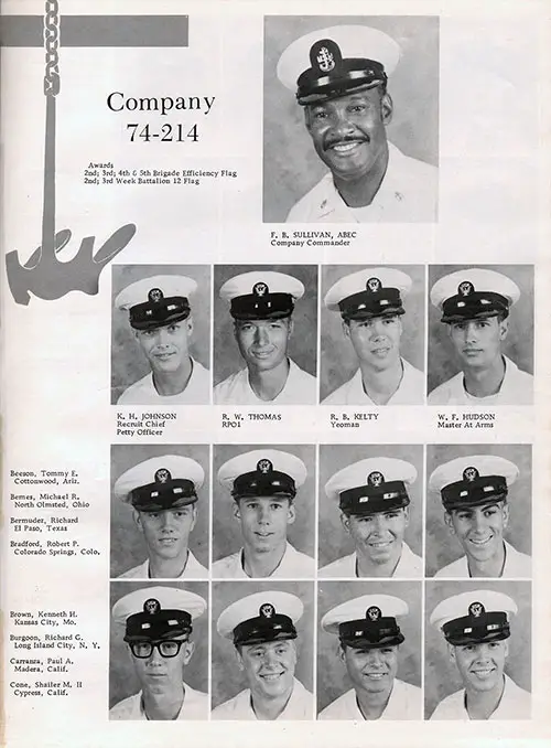 1974 Company 214 Recruits, Page 1