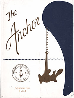 Front Cover, The Anchor 1983 Company 203, Navy Boot Camp Yearbook.