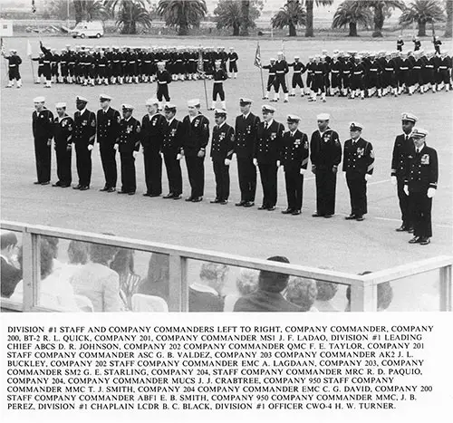 San Diego NTC 1983 Division 1 Staff and Company Commanders.