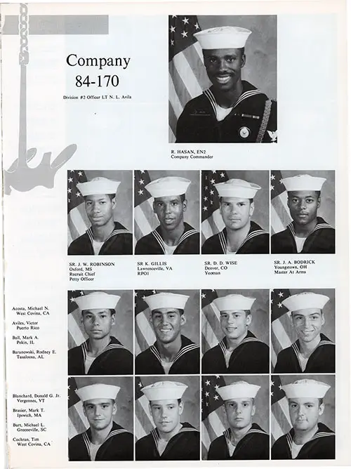 Company 84-170 San Diego NTC Recruits, Page 1.