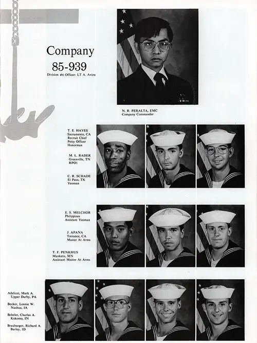 Company 85-939 San Diego NTC Recruits, Page 1.