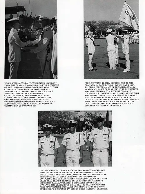 Company 65-472 San Diego NTC Recruits, Commanding Officers, Petty Officers, Graduation Day, Page 7.