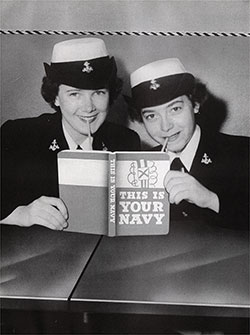 US Navy Wave Recruits Study "This is Your Navy" Book, a Supplement to the Bluejackets Manual.