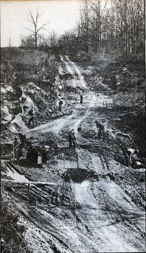 WPA Workers Building Farm-To-Market Road.