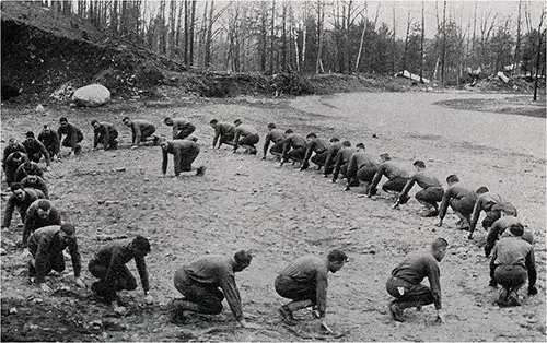 The Herbert Exhaustion Exercise with Cadets from the 3rd Officers Training Camp at Camp Devens Participating.