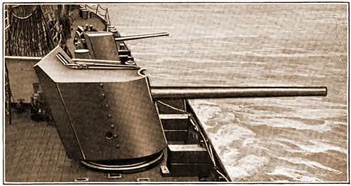 The Transport Ship Carmania's Starboard Forward Guns.