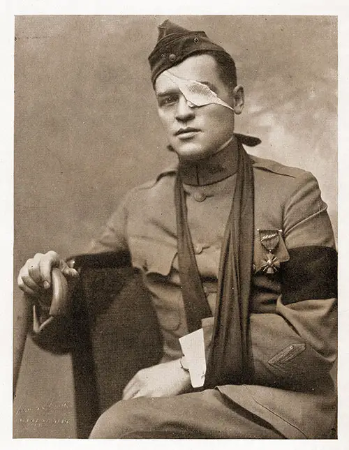 Portrait Photo of Floyd Gibbons Following the Sinking of the RMS Laconia on 25 February 1917 by SM U-50.