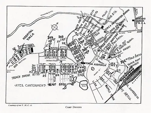Map of Camp Devens.