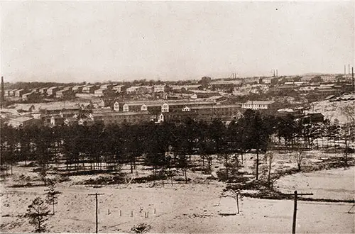 A Bird's-Eye View of Camp Devens Looking West From Boulder Hill.