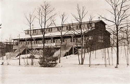 Knights of Columbus Hut Number 3 at Camp Devens.