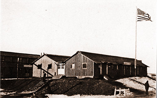 Divisional Headquarters Administrative Building from the Side Facing the 301st Infantry Barracks.