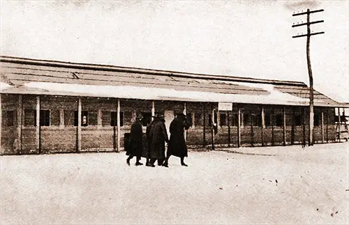 The Regimental Post Exchange Building Where Soldiers Can Purchase All Kinds of Food, Cigarettes, Stationery, Books, Postcards, Toilet Articles, etc.