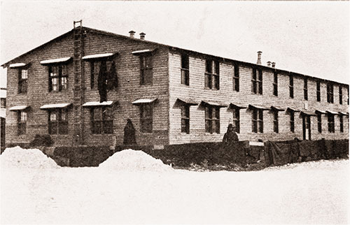 Quarantined Barracks of a Caisson Company of the Ammunition Train.