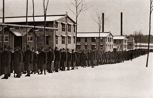 A Depot Brigade Battalion, Comprising in This Case About 500 Men, and Made up of Four Skeletonized Companies.