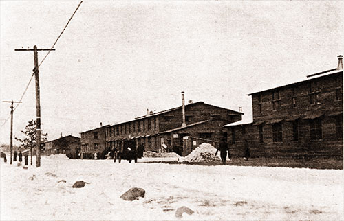 The Main Street and Some of the Barracks of the Headquarters Train.