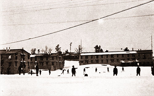 Another View of the Signal Corps, Showing the Drill Field.