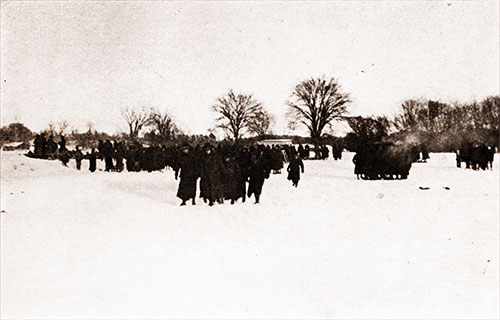 Men from the 301st Infantry at the Firing Range.