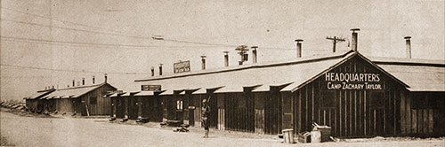 View of the Division Headquarters Building. Camp Zachary Taylor Pictorial, 1928.