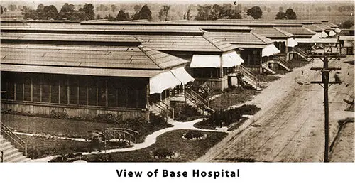 View of Base Hospital. Pictorial Souvenir of Camp Zachary Taylor, 1928.