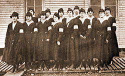 Telephone Girls on Duty with the Headquarters of the First Army at Souilly, France