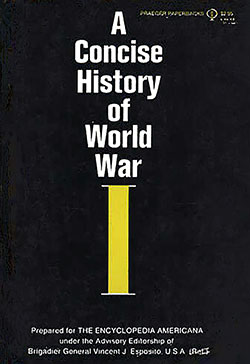 Front Cover, A Concise History of World War I, Brigadier General Vincent J. Esposito, Ed., 1964.