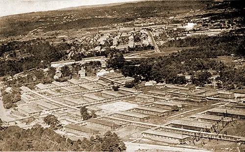 The Base Hospital with the Rest of Camp Devens in the Background.