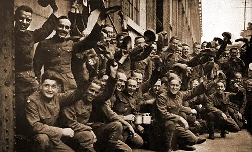 Home Again After Ten Months Overseas--Men of the 301st Field Signal Battalion, 76th Division.