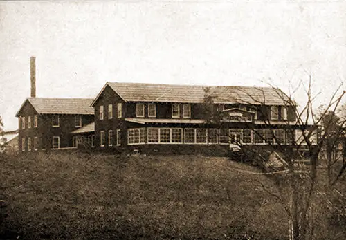 The YWCA Hostess House at Camp Devens.