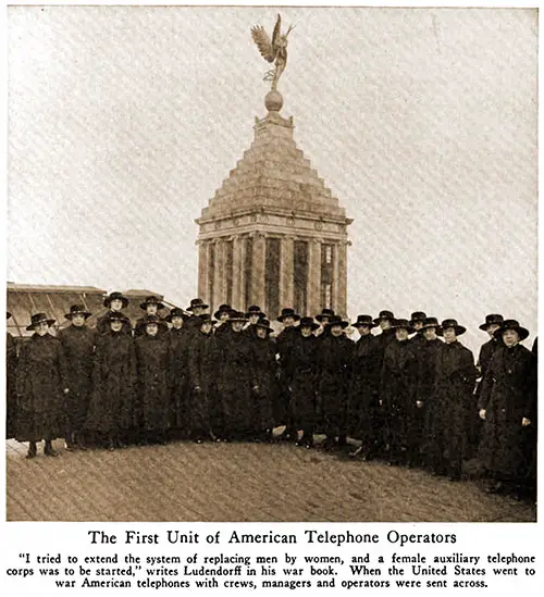 The First Unit of American Telephone Operators.