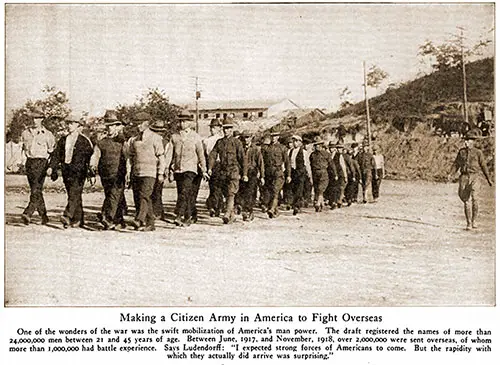 Making a Citizen Army in America to Fight Overseas. One of the Wonders of the War Was the Swift Mobilization of America's Man Power.