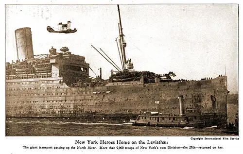 New York Heroes Home on the Leviathan.