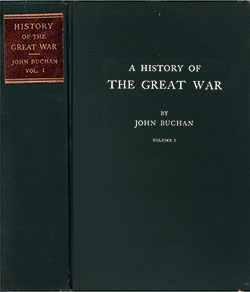 Front Cover, History of the Great War, Volume 1 by John Buchan, 1923.