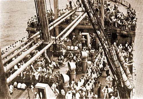 Repatriated German Prisoners on USS Princess Matoika, Commanded by Captain H. D. Hinckley, USCT.