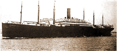 USS President Lincoln, Sunk by German Submarine U-90, 13 May 1918.