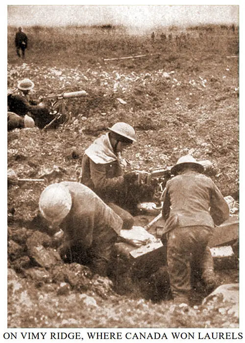 On Vimy Ridge, Canada Won Laurels.