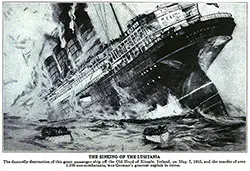 The Sinking of the Lusitania.