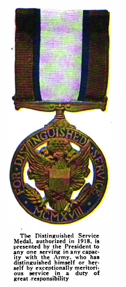 Distinguished Service Medal.