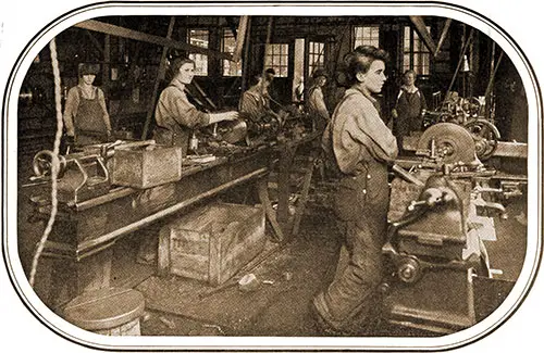 Women Workers in Our Shipyards. Photograph by Horace E. Thomas.