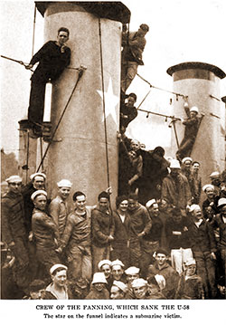 Crew of the USS Fanning, Which Sank the U -58.