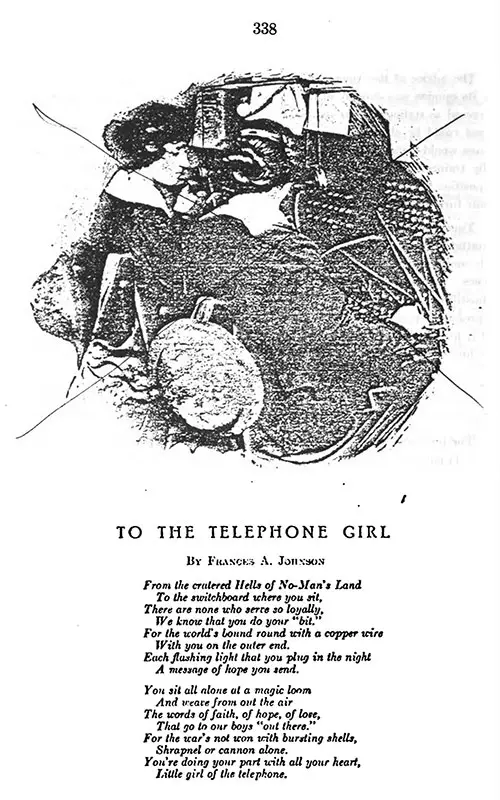 To The Telephone Girl, A Poem by Frances A. Johnson.