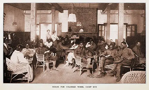 Hostess House for [African-American] Soldiers at Camp Dix.
