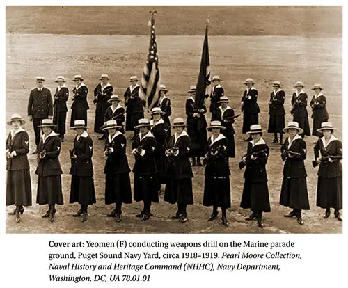Yeomen (f) Conducting Weapons Drill on the Marine Parade Ground, Puget Sound Navy Yard, circa 1918-1919.