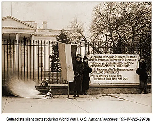 Suffragists Silent Protest during World War I.