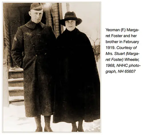 Yeoman (f.) Margaret Foster and Her Brother in February 1919.